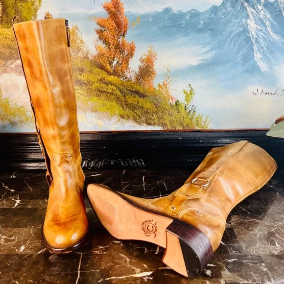 💋 Lucchese Vintage Style Charlie 1 Horse I-4671 cowboy western boots 6 RARE 💋 - Picture 10 of 12